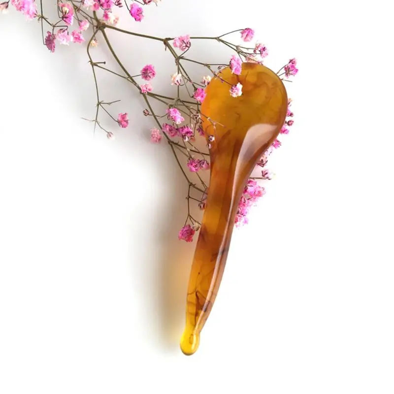 

7pcs/set Plastic Amber Massage Scraping for Face Neck Gua Sha Scraper Massager