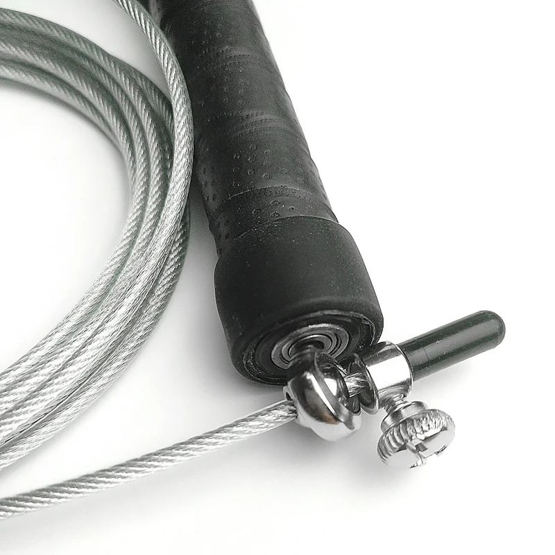 

Hand Rubber Jump Rope Universal Bbearing Steel Wire Weighted Jump Rope Adjustable eter Speed Rope