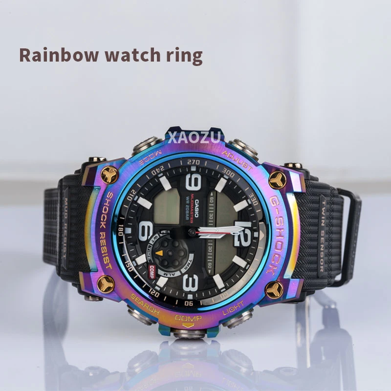 Ремешок для часов XAOZU камуфляжных резиновых с эффектом G Shock ремнями