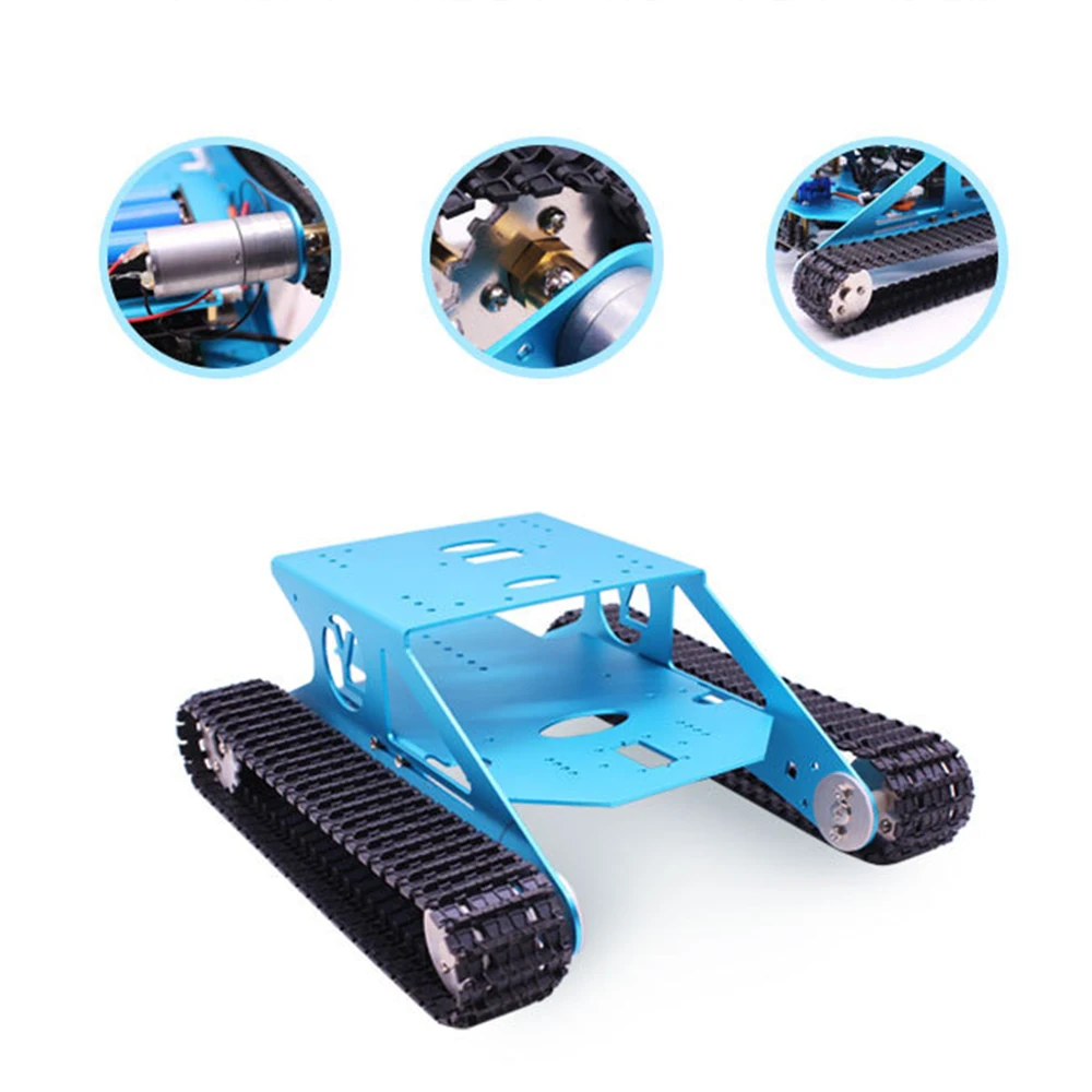 

WiFi Tank Smart Robot Kit Wireless Video Programming DIY Robot Kit Video Ultrasonic Sensor Real-time 5G HD Video Transmission