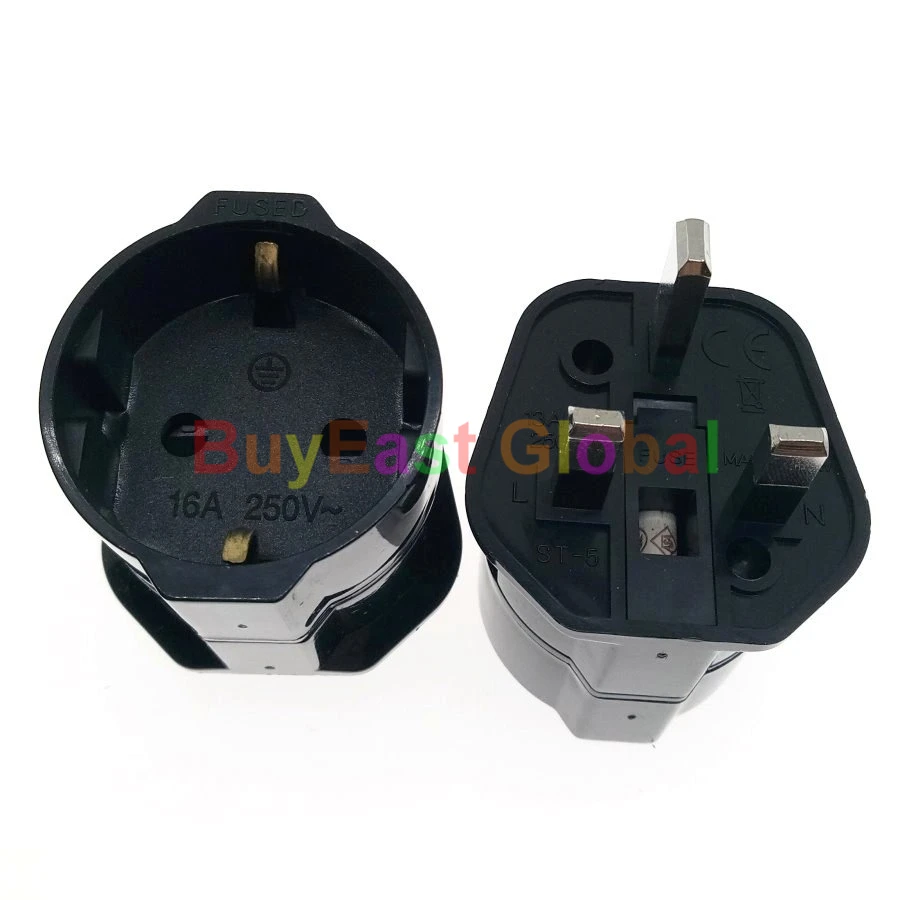 ЕС/Schuko/немецкий/французский в Великобритании адаптер питания BS1363 13A Fused Max