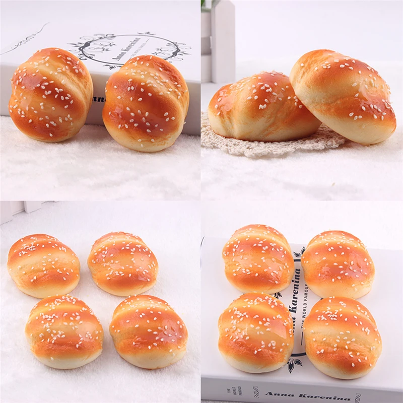 

New 8cm Kawaii Squishy Buns Toast Bread Cartoon Soft Kids Toy Cellphone Straps