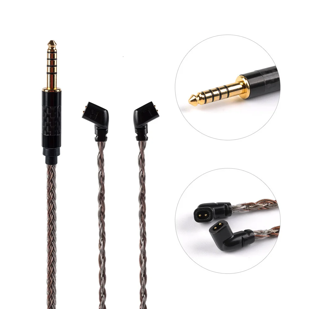 AK Hifihear 16 Core посеребренный кабель 2,5/3,5/4,4 мм балансный для обновления кабеля с MMCX/2Pin для ZS10 PRO AS16 AS12