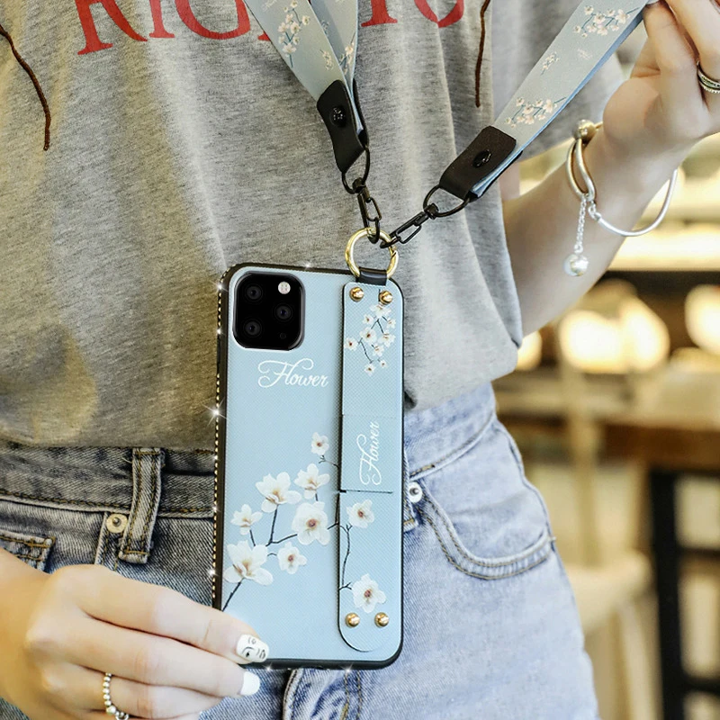 Чехол Teppka для iPhone 11 Pro Xs Xr max 7 6S 8 6 Plus чехол Блестящий ремешок браслет с тиснением |
