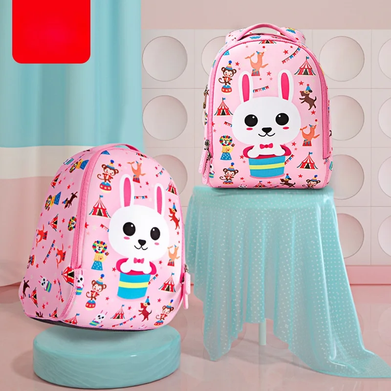 Children Backpack Toddler Kids School Bag Backpack for Baby Kids Cute School Bag Boy Girl Light Bag Rabbit Butterfly Lion Bag