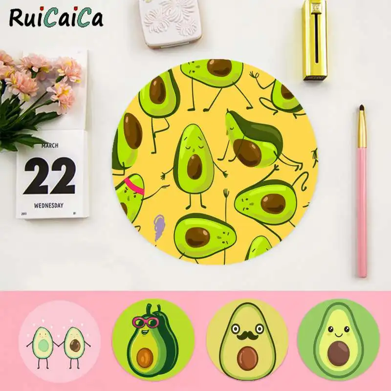 

RuiCaiCa Cool New Avocado Aesthetic Fruit Rubber PC Computer Gaming mousepad gaming Mousepad Rug For PC Laptop Notebook
