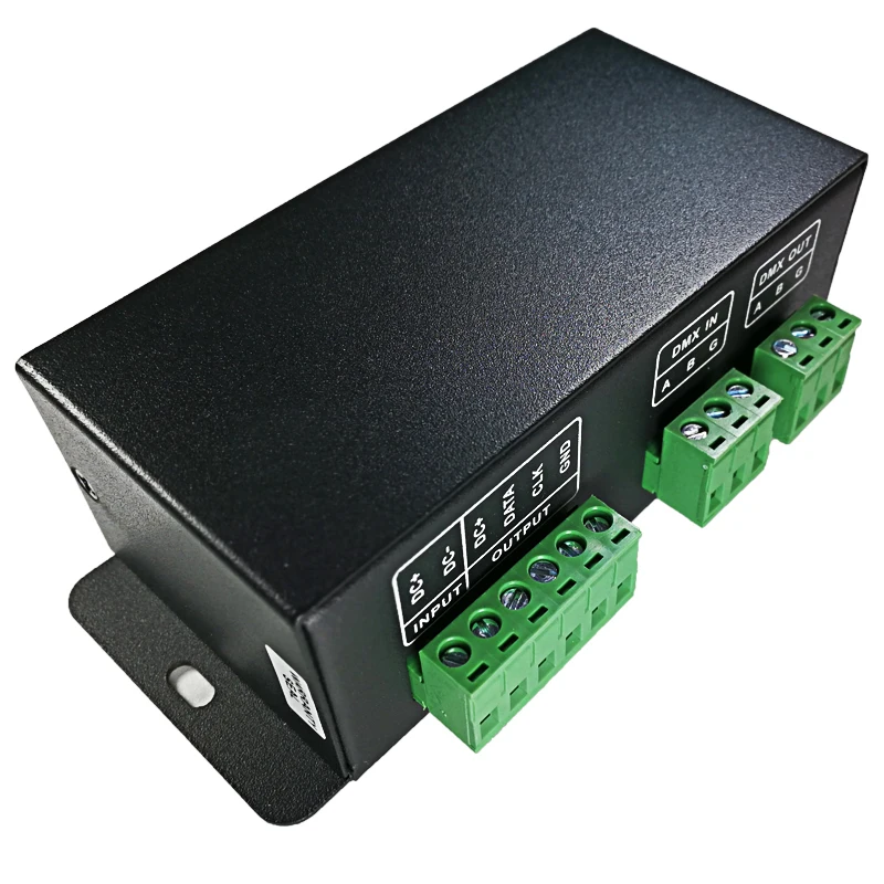 Новый DMX512 к SPI конвертер декодер сигналов AC/DC 12V 24V Вход Поддержка WS2811/WS2812 UCS1903/1912