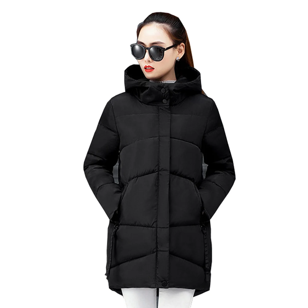 Горячая Распродажа куртки пальто женские толстые пуховики зима новинка 2019