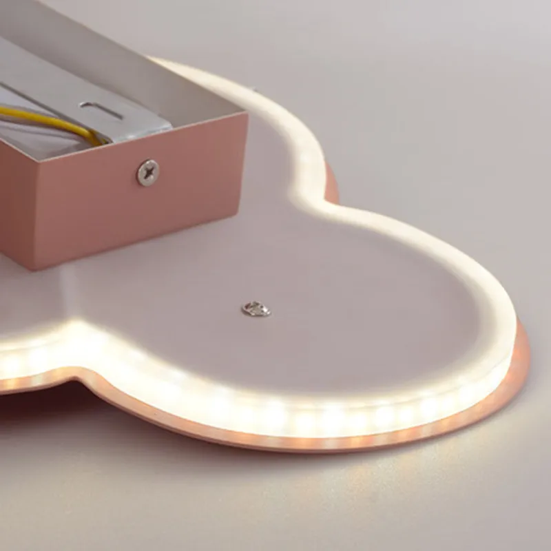 Современный настенный светильник в виде облака 15 Вт белый розовый светодиодный