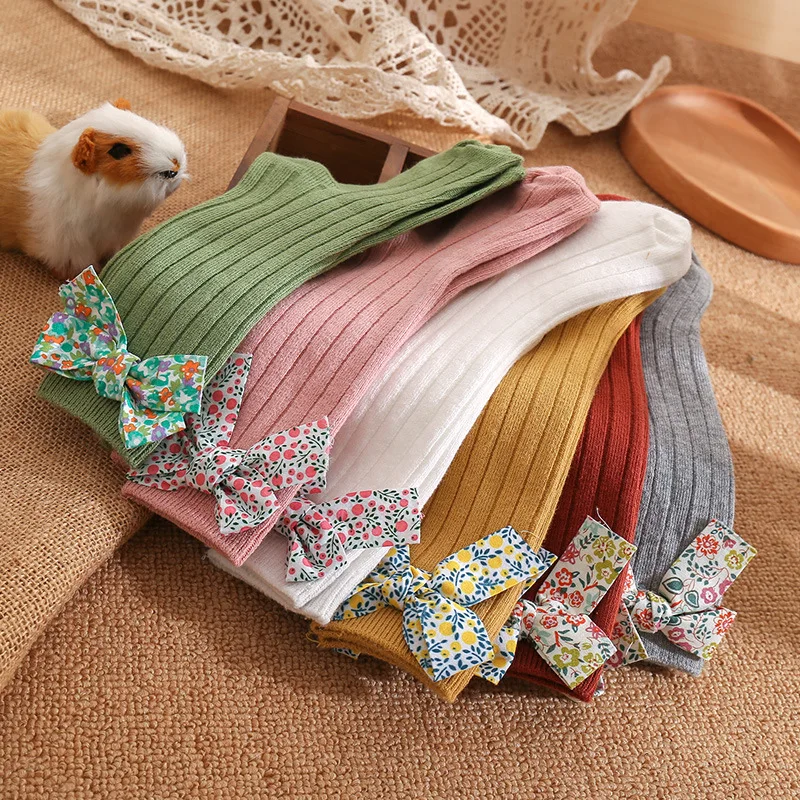 

Baby Floor Socks Girl Accessories Kids Animal Skateboard Socks Girls Newborn Knee Floral Bow Plain Medium Stockings Baby 13-24m