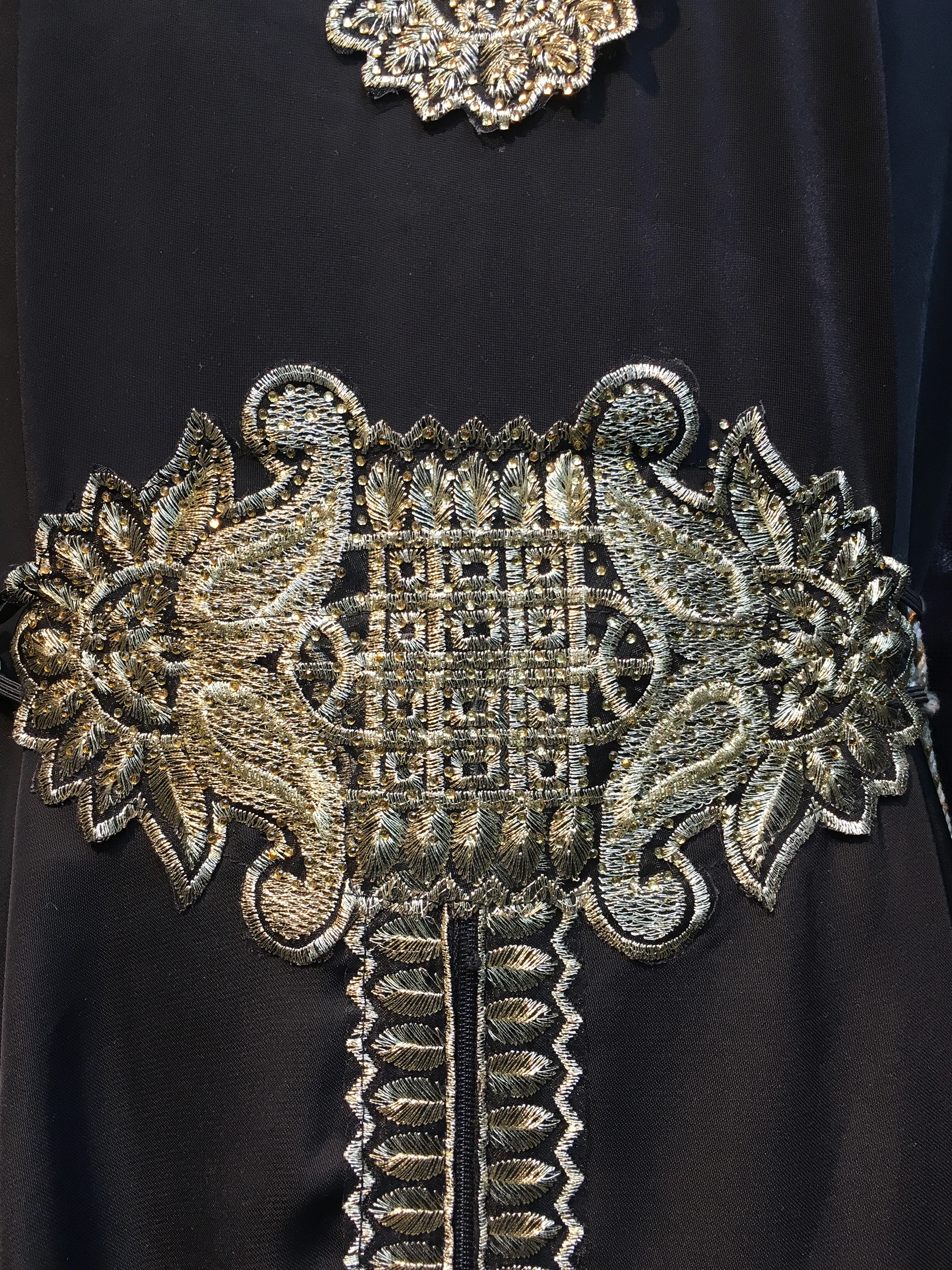 

FREE SHIPPING Dubai Abaya Middle East Robe Ramadan clothes diamond Embroidery Kaftan Jibab Islamic Muslim Dress for women