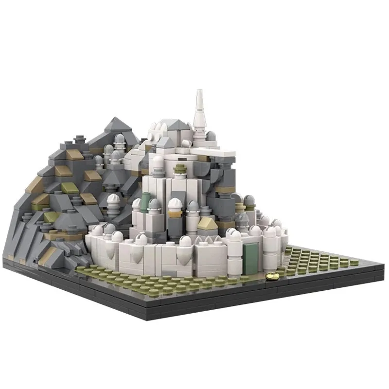 

Architecture Lords King Ring Gondor City Minas-Tirith Castle Famous Battle of the Pelennor Fields Building Blocks Toys