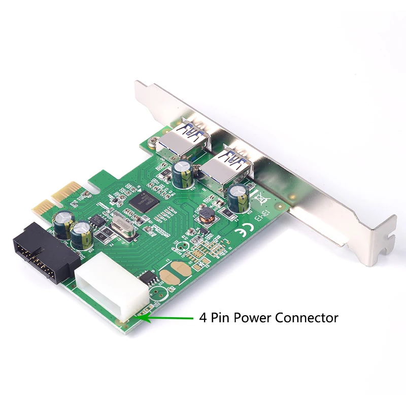 USB PCI e 19 pin адаптер express к 3 0 2 порта карта расширения USB3 конвертер чип NEC|Платы