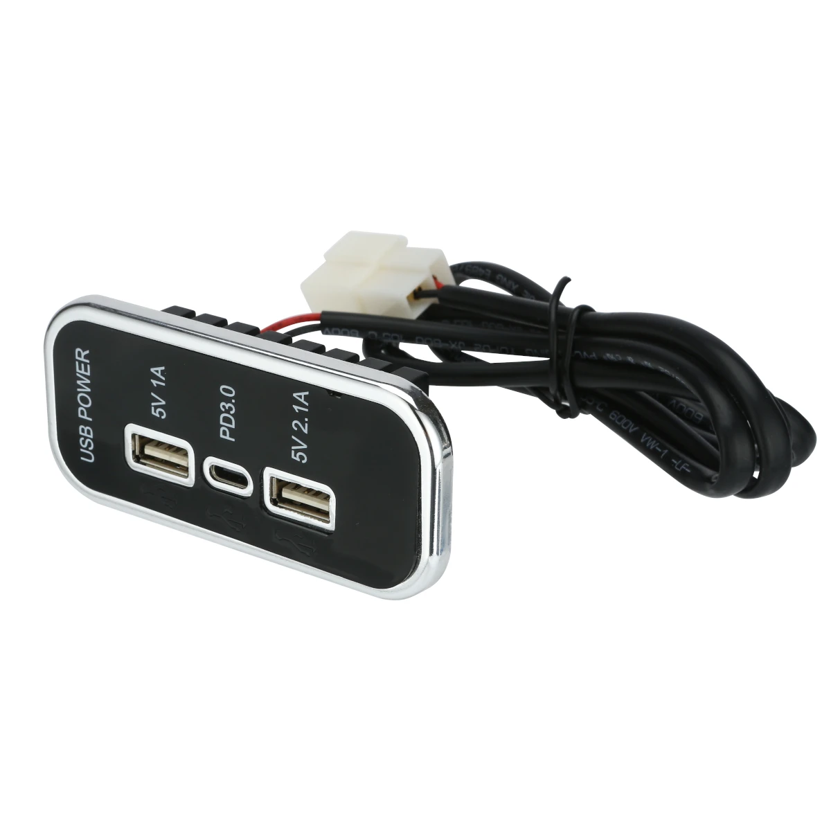 1224v 18w pd type c 2 1a 1a usb 3 slots car charger socket for motorcycle auto truck boat rv bus 3 charging ports power adapter free global shipping
