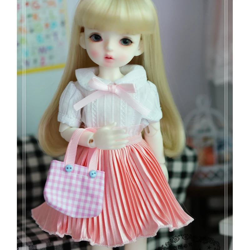 Юбка плиссированная розовая для шарнирных кукол YOSD MYOU 1/6 | Игрушки и хобби