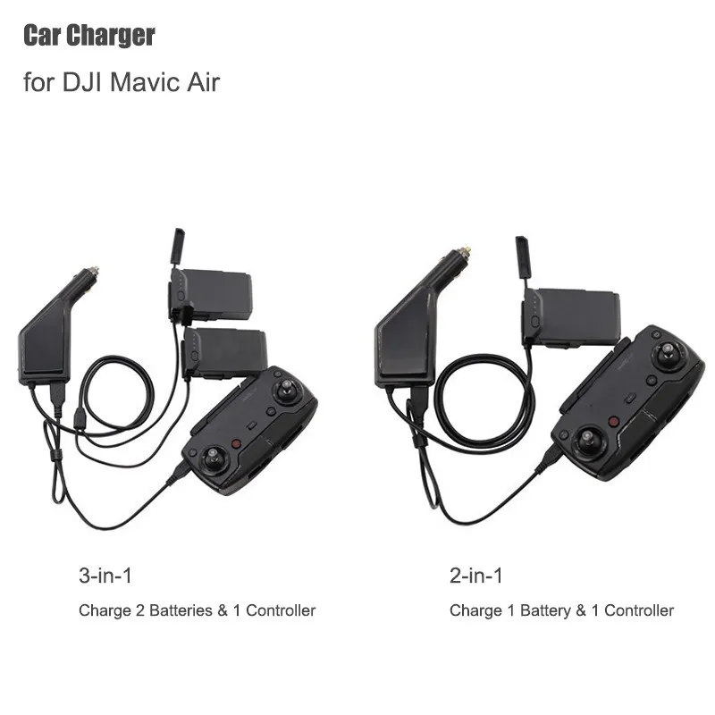 

Mavic Air Car Charger Portable Travel 12V Vehicle Charger for DJI Mavic Air Camera Drone Battery Outdoor Transport Charger