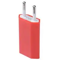 Red 5 В/1 а портативное зарядное устройство USB, ЕС вилка для электрической розетки, вилки, дорожный адаптер для iPhone X 8 7 6 samsung iPad, быстрая зарядка - Цвет: Red