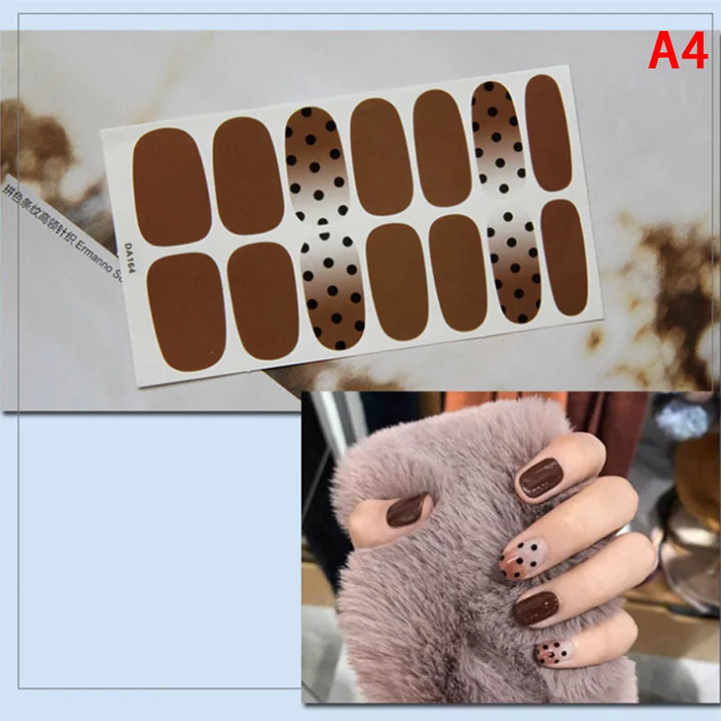 1 лист смешанный дизайн новый для ногтей Стикеры комплект слайдер Обертывания