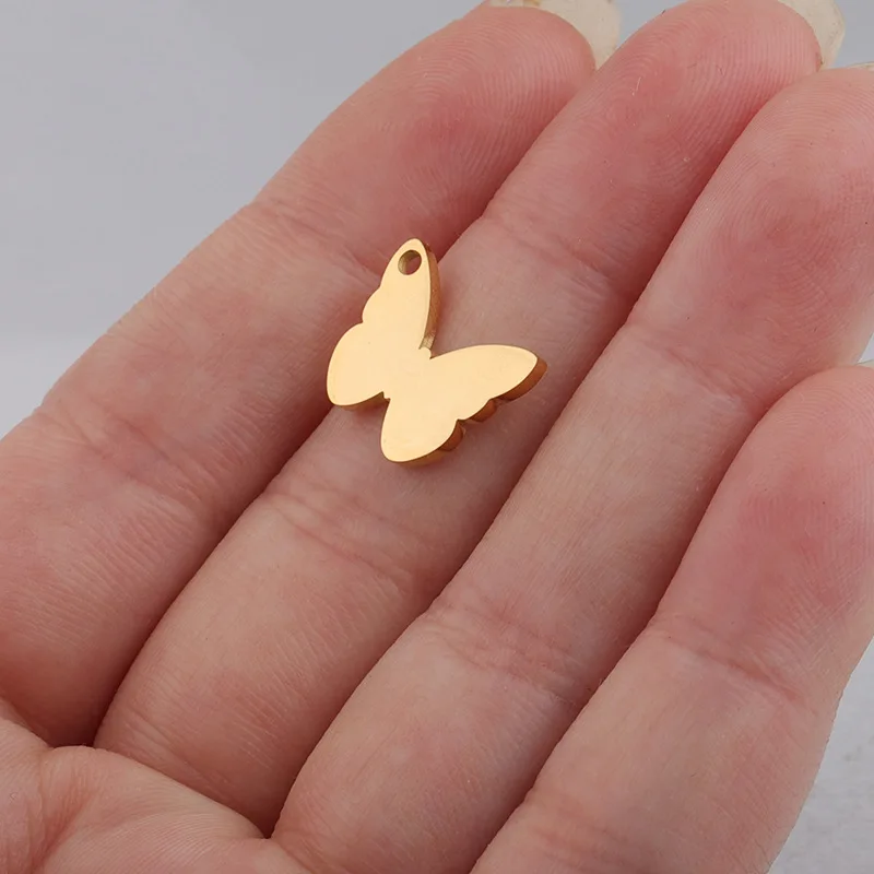 Очаровательная Мини-бабочка из нержавеющей стали 100% для изготовления ювелирных