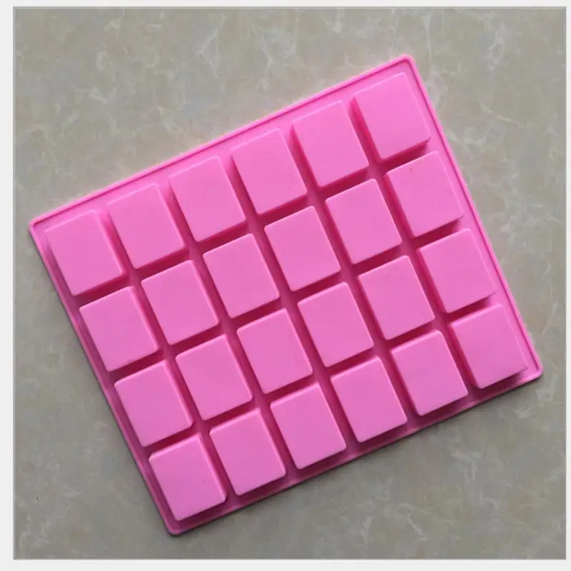 Силиконовые формы для торта 6 ячеек конфет шоколадного печенья синего/розового