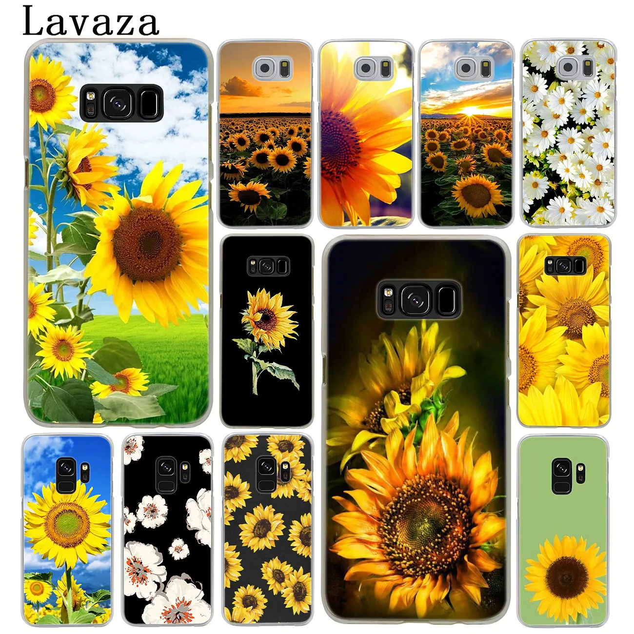 Lavaza Жесткий чехол для телефона с красочным рисунком подсолнуха для Samsung Galaxy S10 E S8 + S9 Plus S6 S7 Edge S10E.