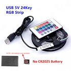 Светодиодная лента RGB 5 в USB 60 светодиодовм 2835 SMD Светодиодная гибкая лента HD TV Настольный ПК светильник ка экрана 1 м 2 м 3 м 4 м 5 м