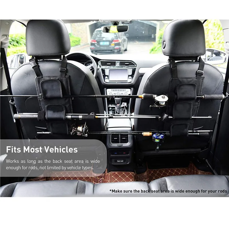 Рыболовный держатель для удочки VBC заднего сиденья автомобиля 3 полюса подходит