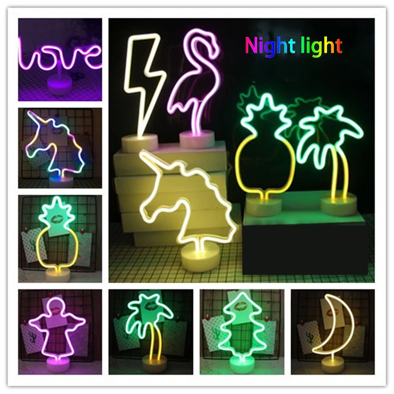 Креативный Свадебный домашний декор для влюбленных милый розовый ночник