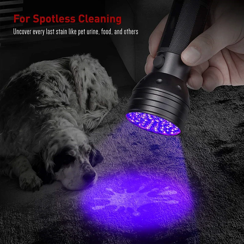 

UV Flashlight 395-400nm 21 LEDs 9 LEDs UV Torch Purple Light Flashlight Ultraviolet Black Light for Dog Urine Stain Detection