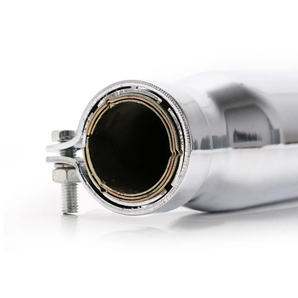 Хромированный выхлопной глушитель для мотоциклов 1 3/8 дюйма 1/2 5/8 и 3/4