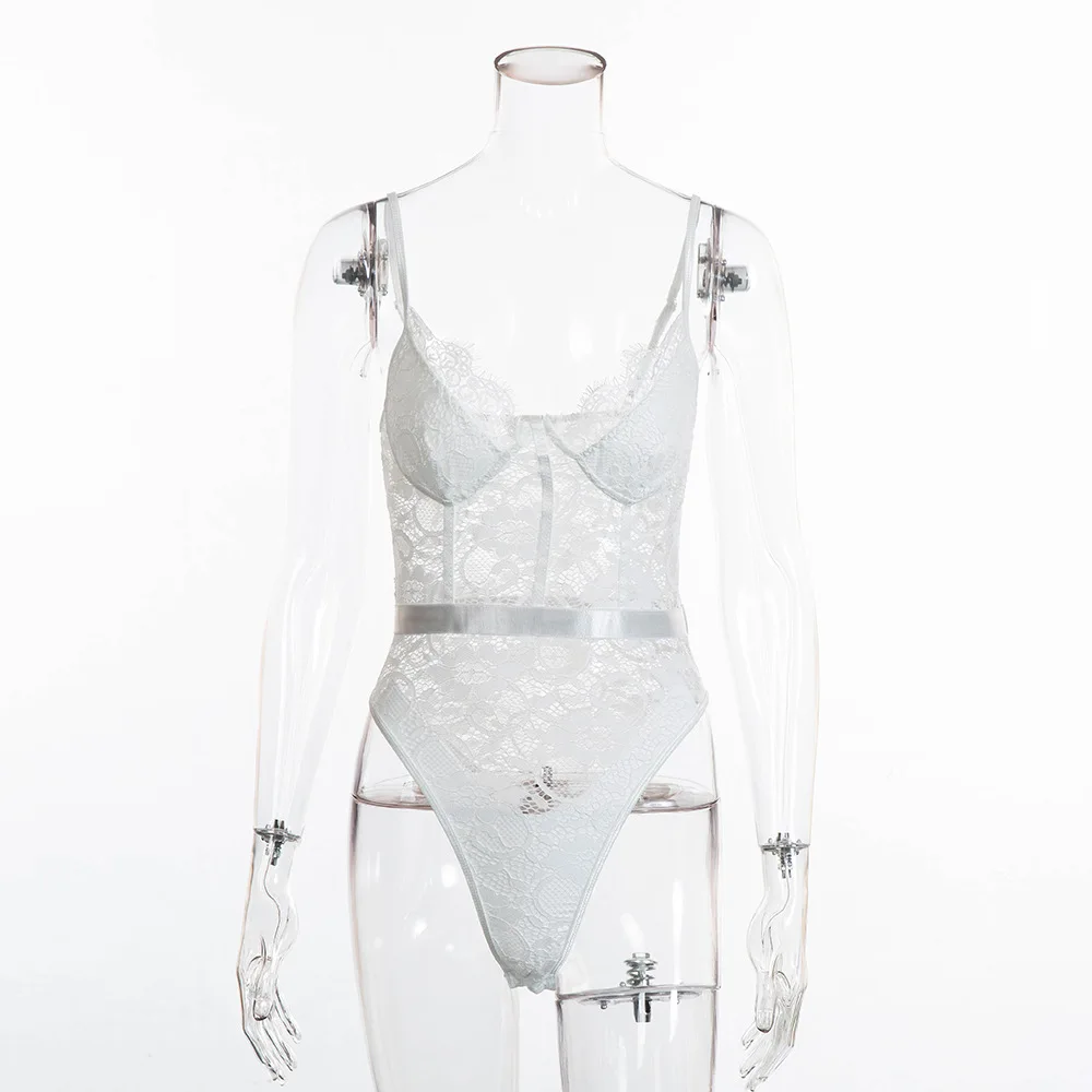 Новинка сексуальное кружевное лоскутное боди топ женское Эротическое белье с