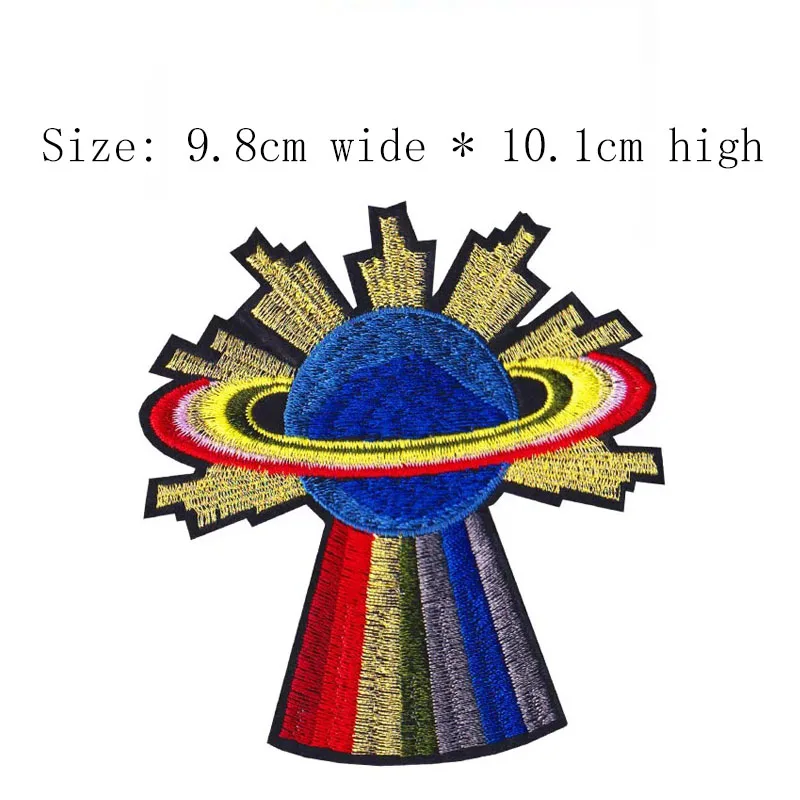 Земля здание заплата вышивки с бесплатной доставкой для груди слева 9 8 см в