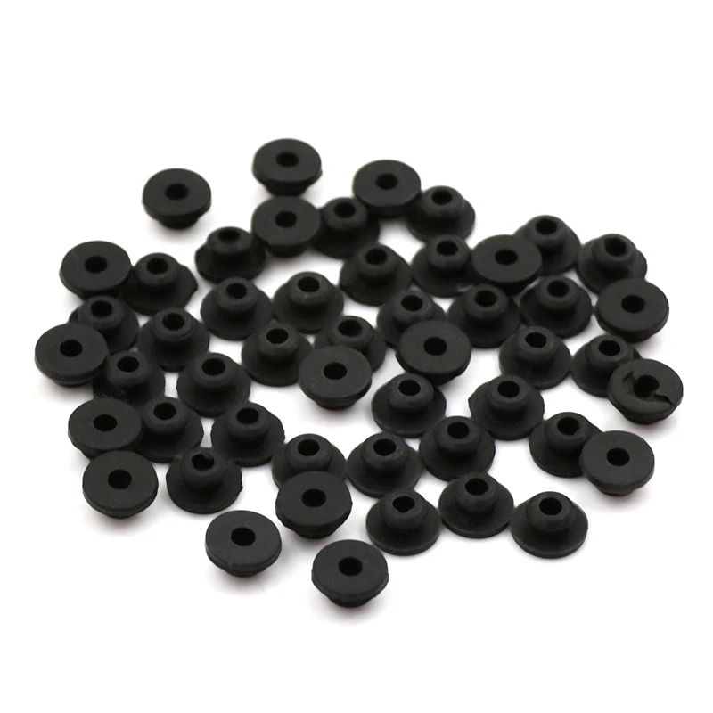 

50pcs/set Tattoo Machine Rubber Nipple Half Grommets piston pin Needle mat pad cushion