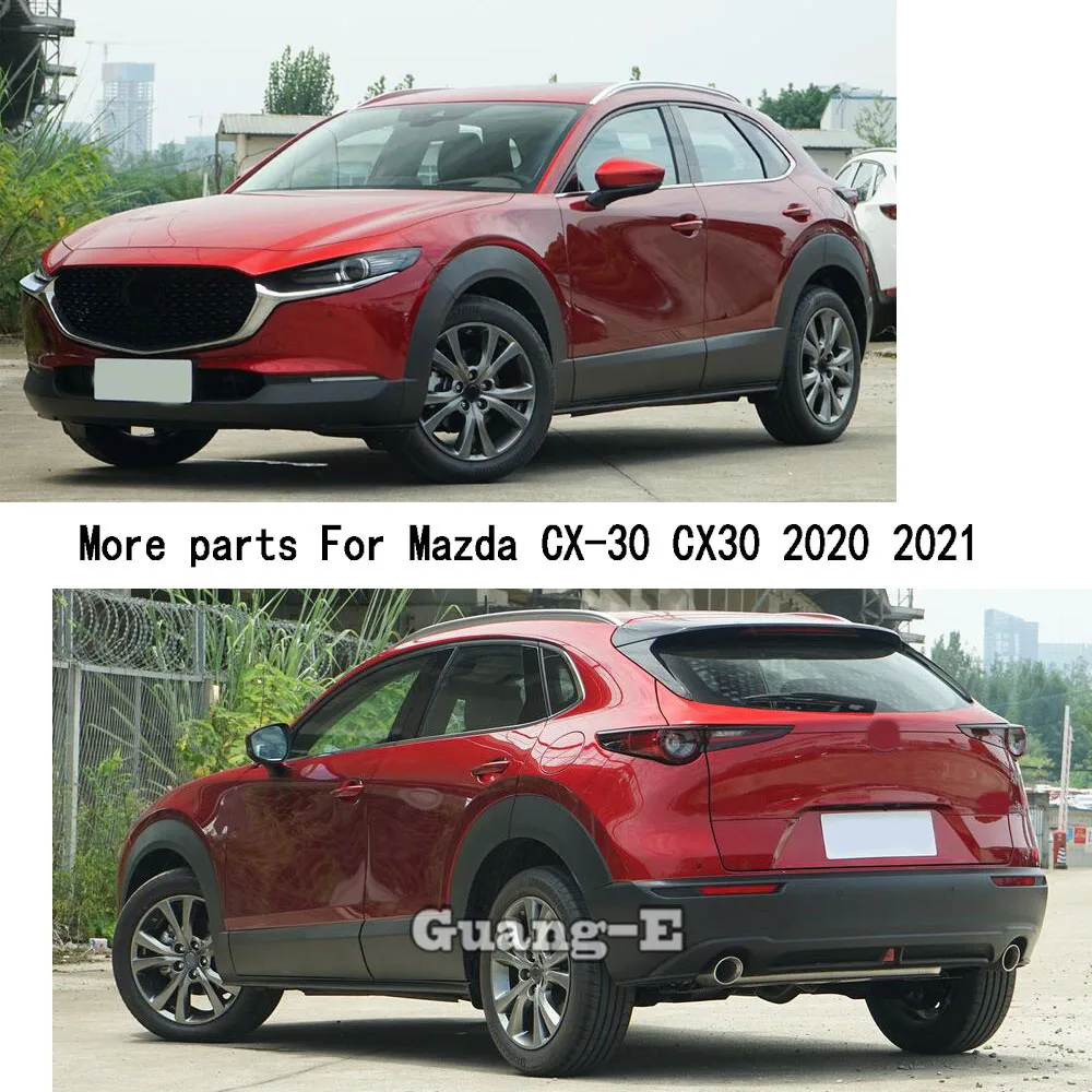 

For Mazda CX-30 CX30 2020 2021 Car Cover Inner Middle Front Shift Stall Paddle Cup Gears Frame Trim Molding 2Pcs