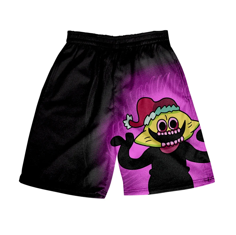 

New Friday Night Funkin 3D Summer Holiday mens Elastic Waist Cool Streetwear Shorts Hip hop boys Youthful Style Beach Shorts