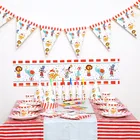 Искусственная посуда для детвечерние праздников, для мальчиков, для карнавала, дня рождения, вечеринки, украшения для детских праздников, цирковая посуда