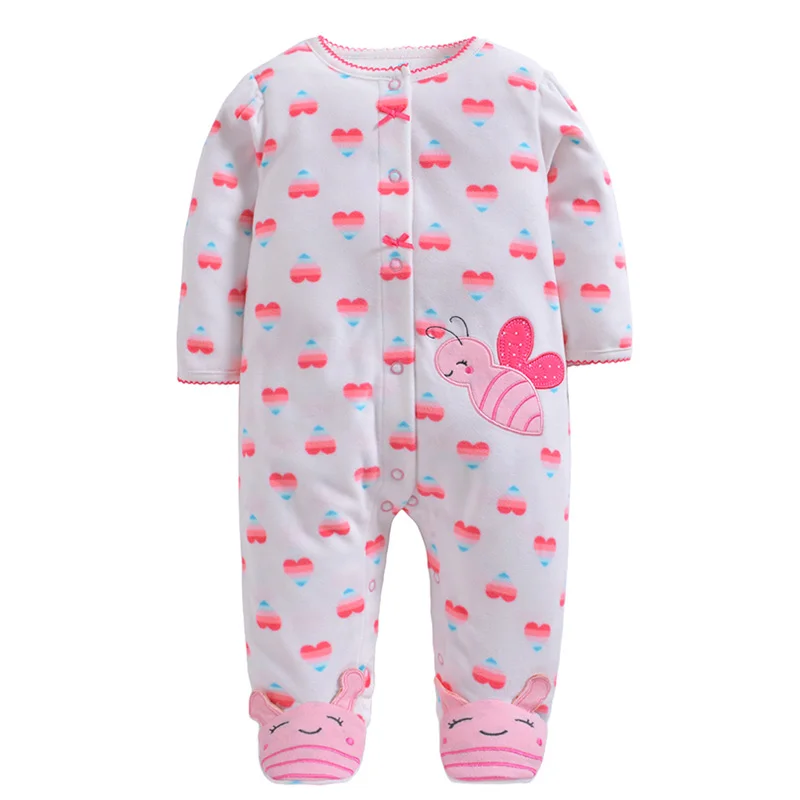 2019 детские комбинезоны из флиса на осень и зиму пальто для младенцев одежда