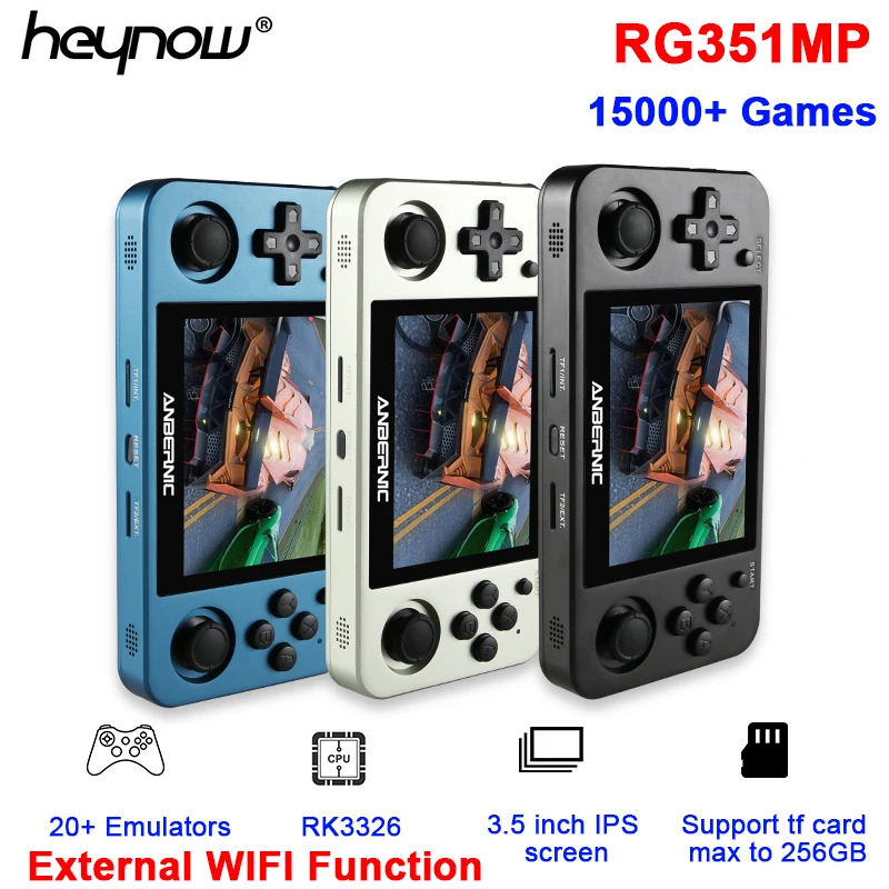 HEYNOW RG351MP операционная система Linux портативная игровая консоль 3 5 дюймовый экран IPS