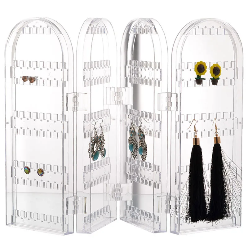 Складной держатель для хранения серег стойка ювелирных изделий косметическая