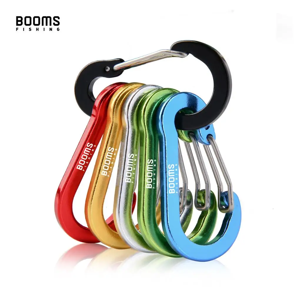 

Booms Fishing CC1 Steel Small Carabiner Clips Outdoor Camping Multi Tool Fishing Acessories 6pcs