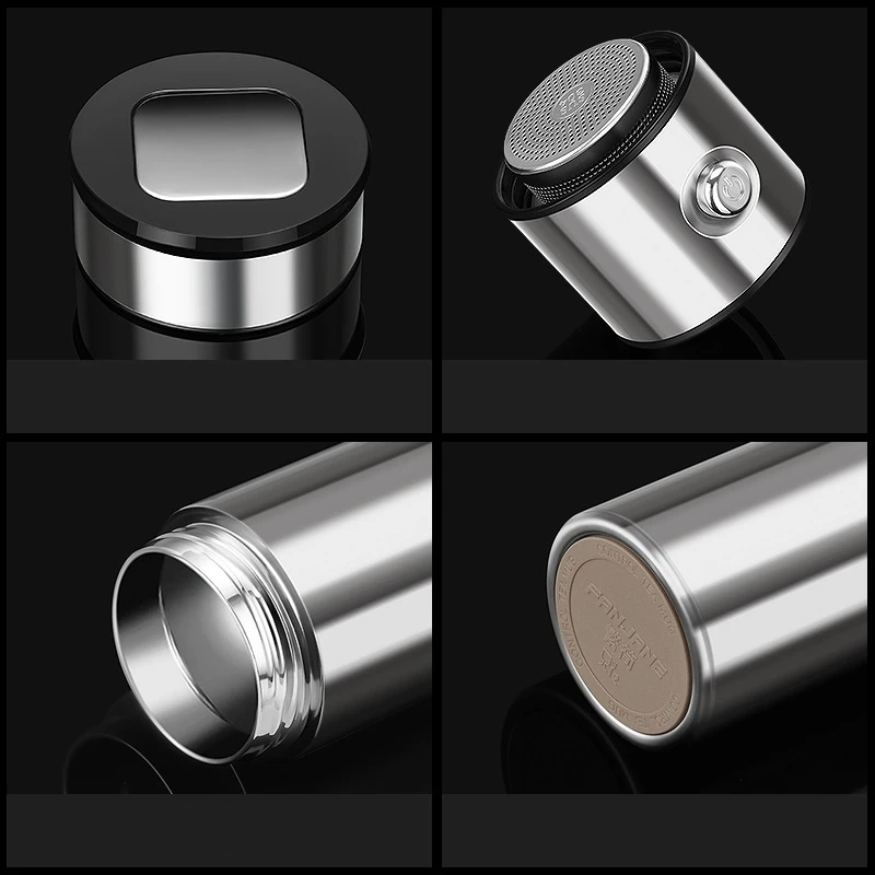 Стеклянный чай 500 мл стеклянный термос из нержавеющей стали Вакуумная чашка