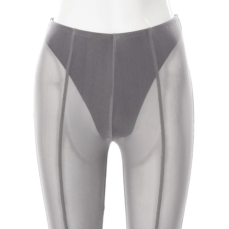 Женские Клубные уличные модные сетчатые прозрачные облегающие повседневные