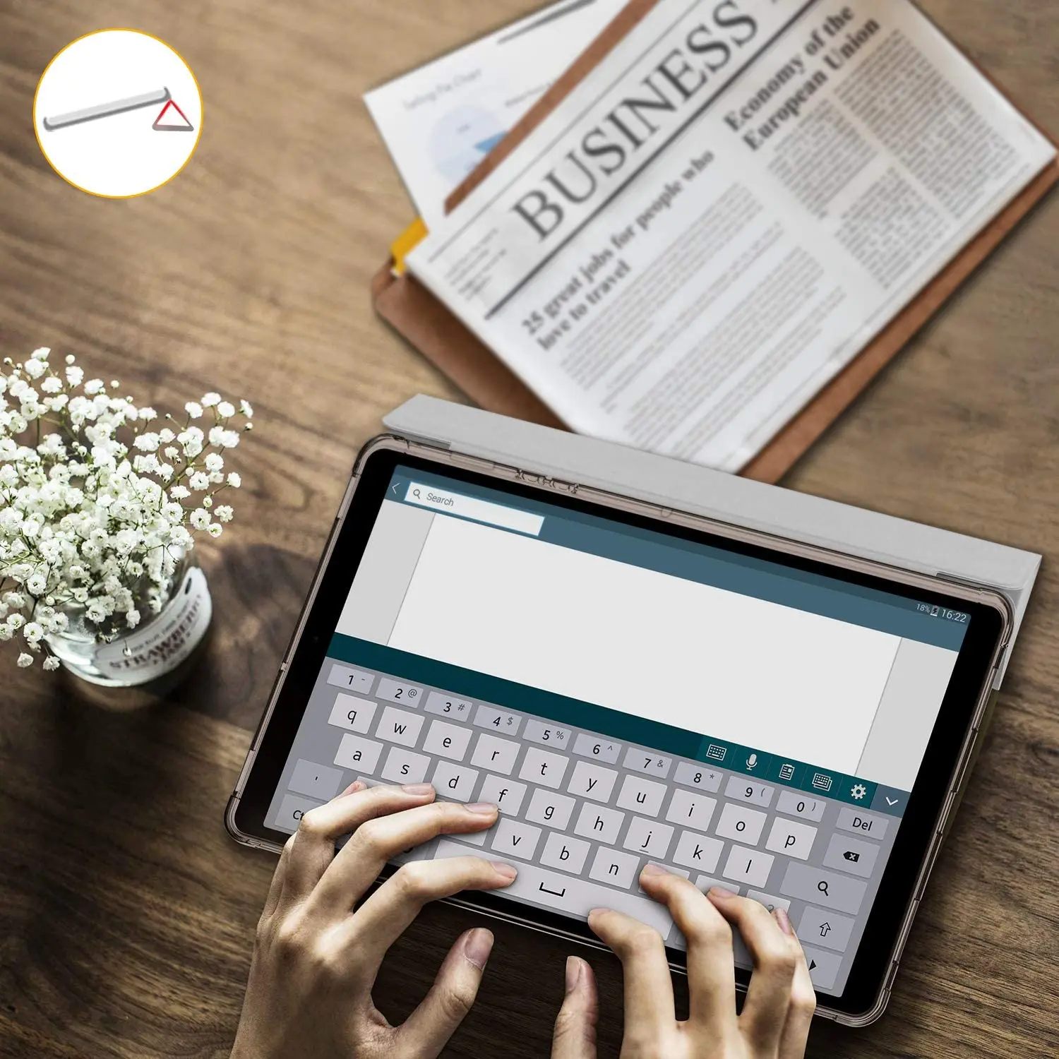 

EasyAcc Cover Case for Samsung Galaxy Tab S5e 10.5 Ultra Thin Flexible TPU Smart Cover with Sleep / Wake Function for Samsung