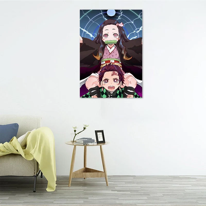 Постер на стену аниме рассекающий демонов настенный постер киметасу No Yaiba Tanjirou