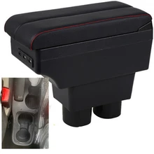 For Ford Figo armrest box central content box interior Armrests Storage car-styling accessories part with USB