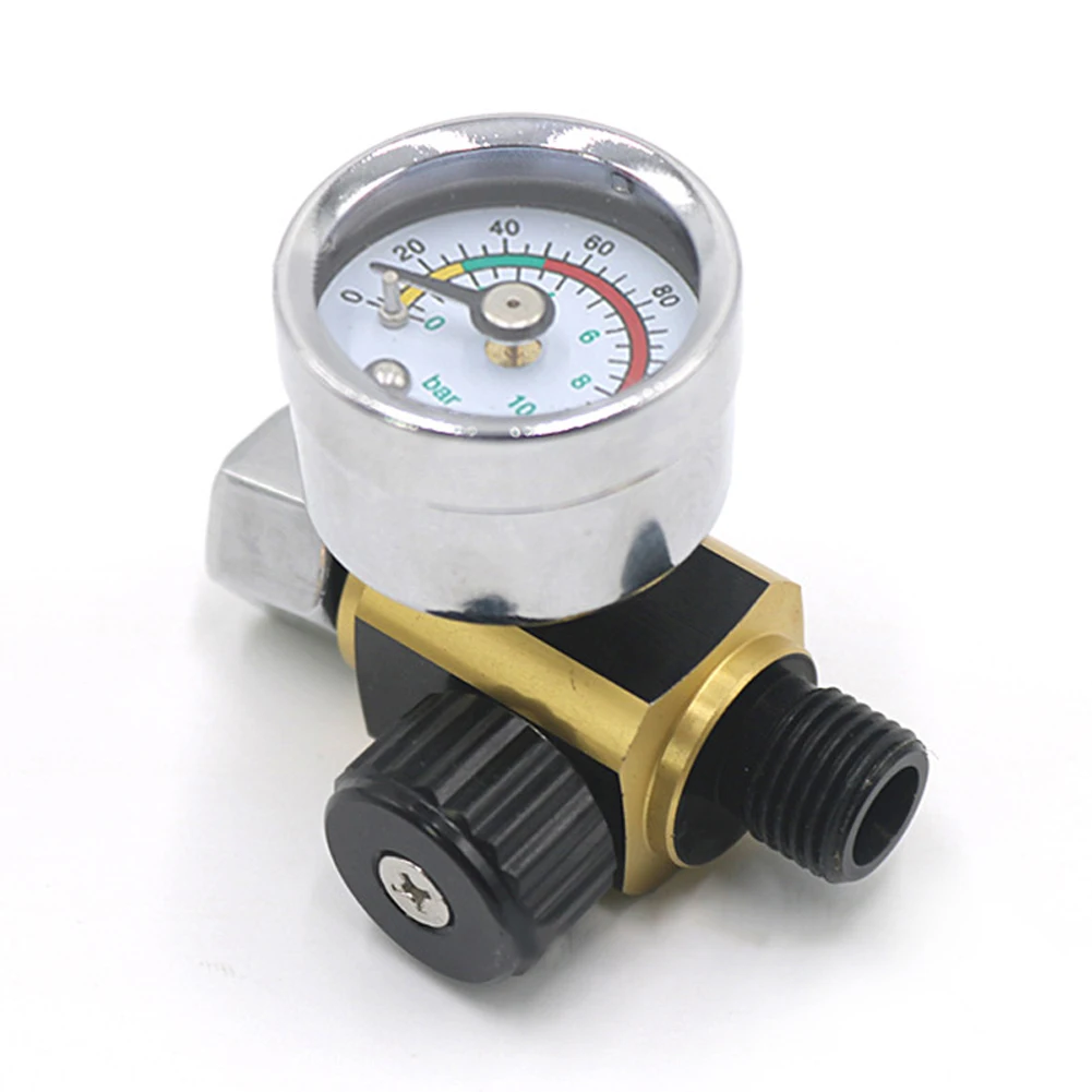 

Metal Sprayer Machine Air Pressure Regulator Gauge 0-0.10Bar G1/4 Adjustable Pressure Regulating Regulator Pressure Regulator