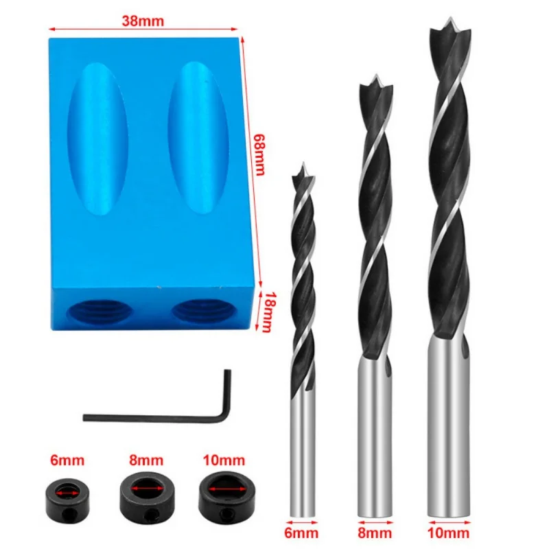 Карманный шнековый джиг 15 градусов деревообрабатывающий угловой сверлильный