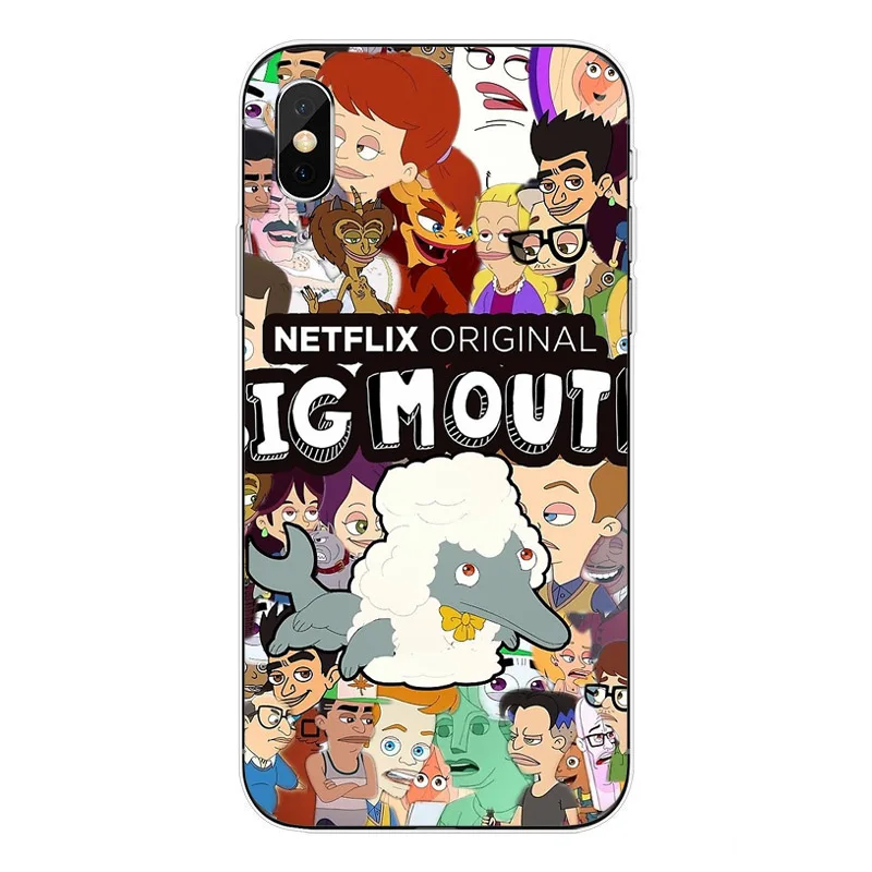 Американский с забавным мультяшным комедийные Big Mouth чехол-накладка на заднюю