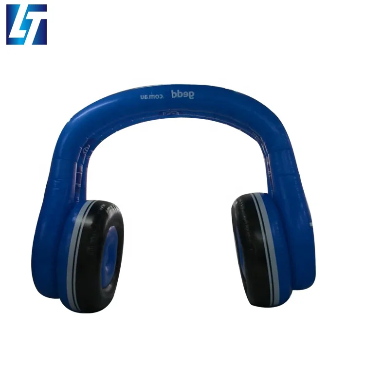 

High quality giant earphone inflatable headset for advertising