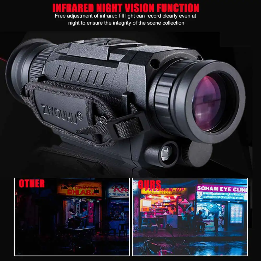 

ZIYOUHU Infrared Digital Night Vision Monoculars 5x35 200M range Hunting Monocular Night Vision Optics Video Camera Telescope
